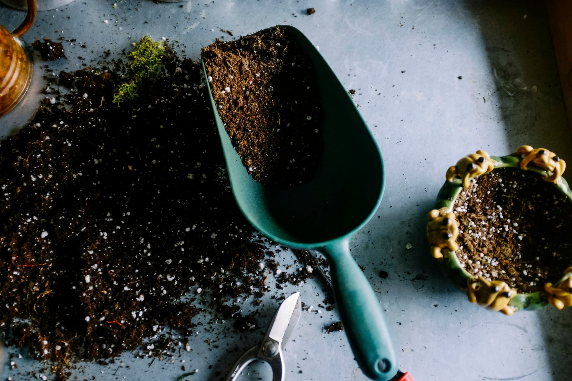 Close-up of cultivated soil